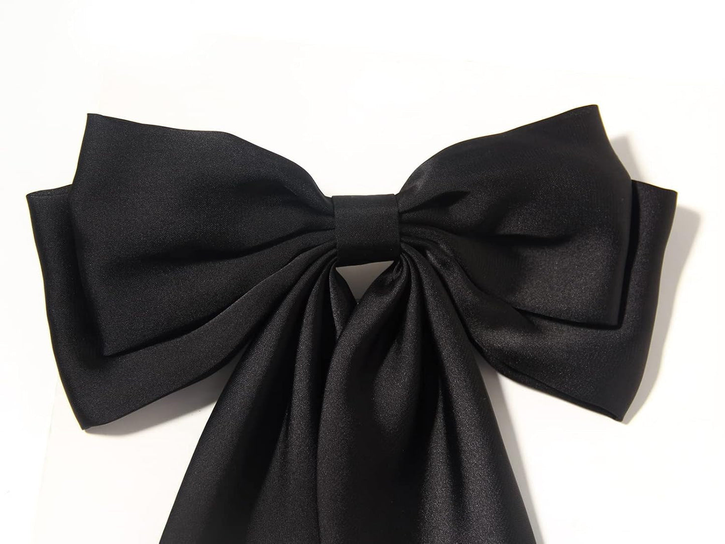 Women'S Satin Hair Accessories: Long Ribbon Hair Pins with Big Bows for Party and Daily Wear