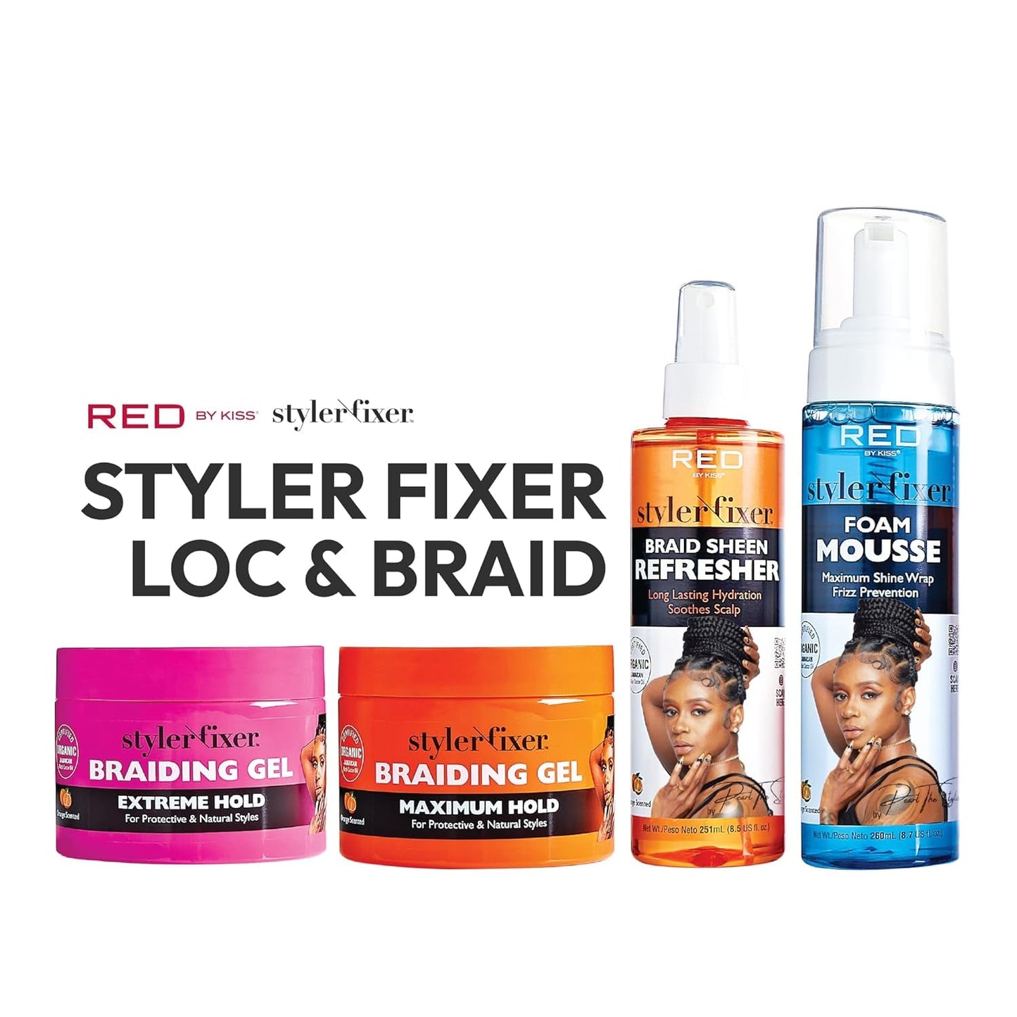 Foaming Mousse, Maximum Shine Wrap Mousse, Reduce & Prevent Frizz, Define Curls, Hold Styles, Nourishes Dry and Crips Hair, Enriched with Organic Jamaican Black Castor Oil
