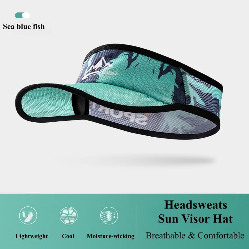 Sport Sun Visor Hats for Men Women Headsweats Sunvisor Cap for Men Women Sun Visors for Running, Golf, Tennis, Softball