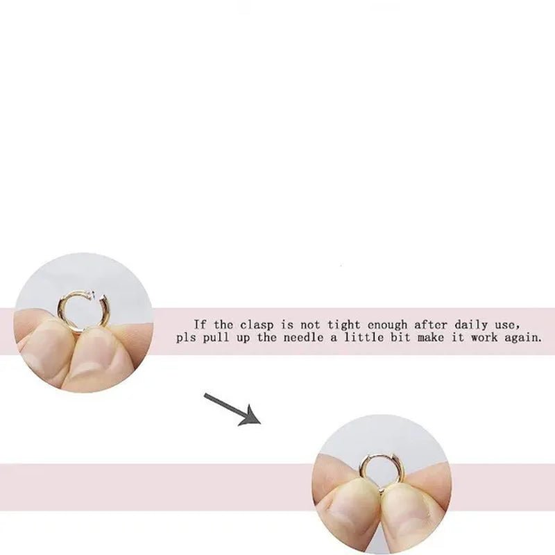 Earrings for Women/Men Small Diamond Hoop Earrings Ear Bone Aros Tiny Ear Nose Ring Girl Aretes Ear Hoops