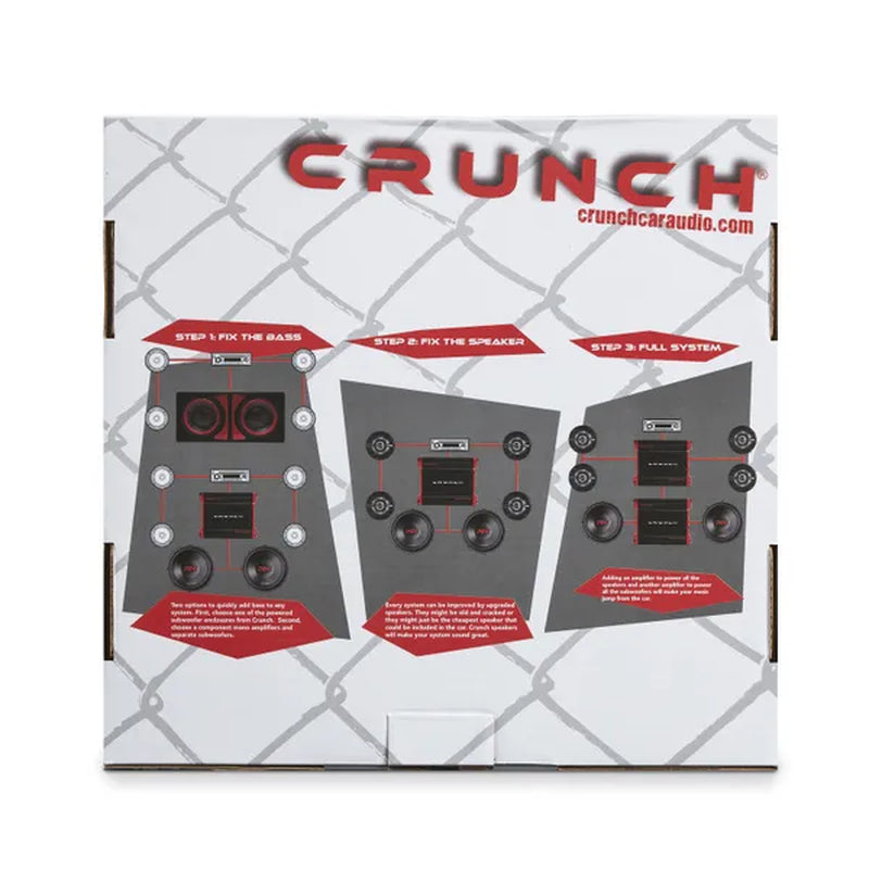 Crunch 2 Channel 1000 Watt Amp A/B Class Car Audio Stereo Amplifier (2 Pack)