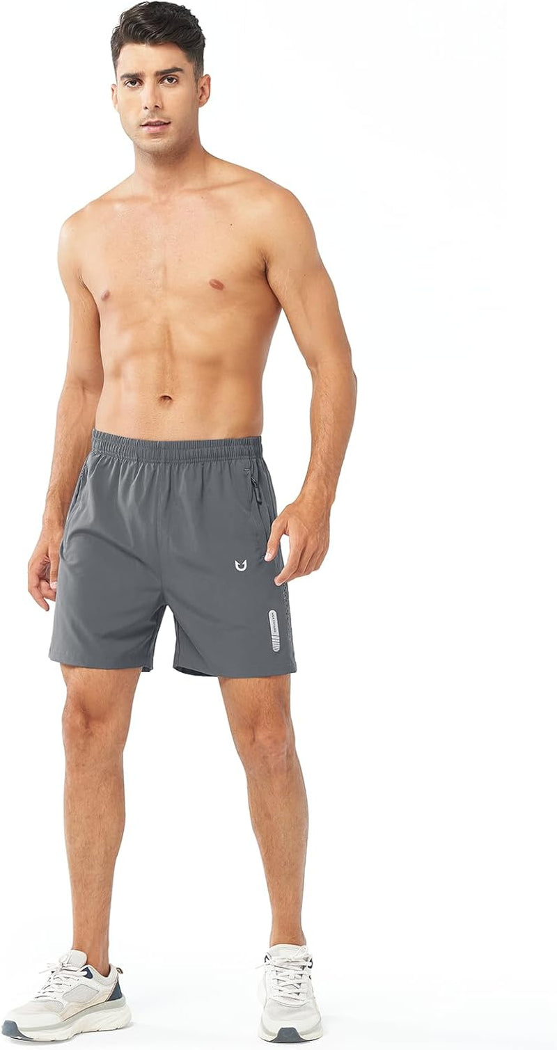 Men'S Athletic Running Shorts Quick Dry Workout Shorts 7"/ 5"/ 9" Lightweight Sports Gym Basketball Shorts Hiking