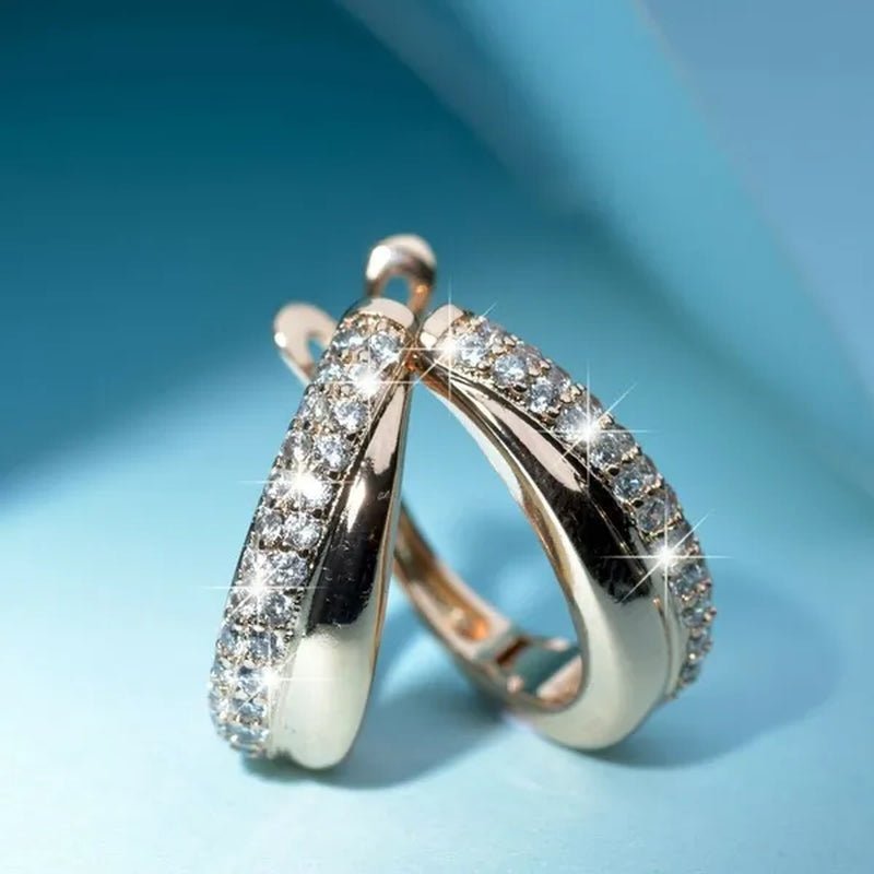 Exquisite Fashion Diamond Stainless Steel Earrings European and American Women Earrings Health Care Weight Loss Earrings 100% Surprise Chakra Burning Fat Yoga Energy Slimming Diamond Earrings Jewelry