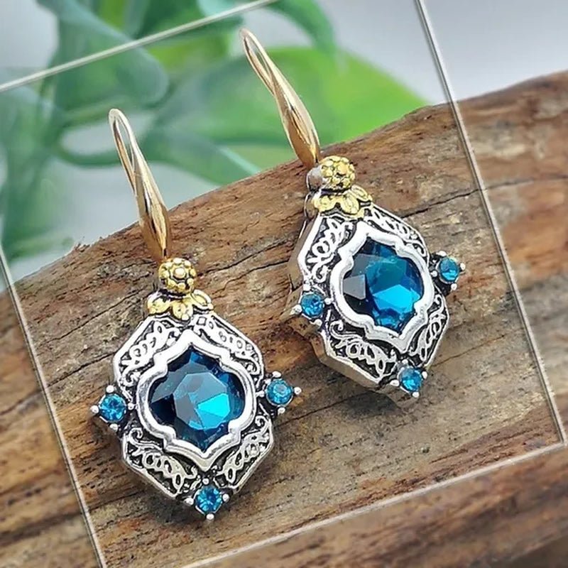 Exquisite Sapphire Earrings Zircon Earrings Dangle Earrings Drop Earrings Diamond Earrings Ladies Fashion Earrings Wedding Party Earrings