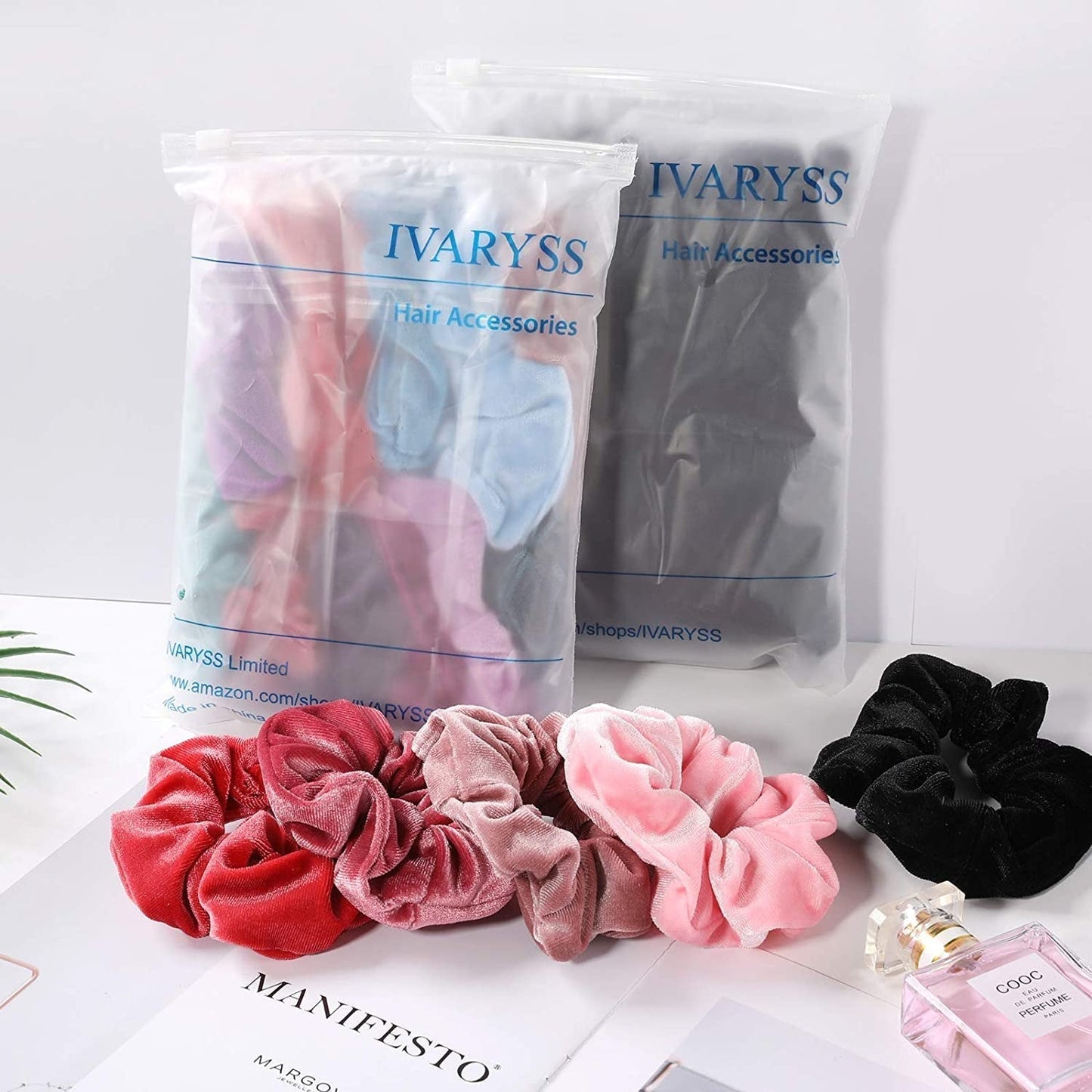 Extra Large Neon Scrunchies for Hair 80S, Premium Velvet Soft Jumbo Scrunchy, XL 6 Inch Big Elastic Band Women and Girls Hair Accessories, 4 Pack, Neon
