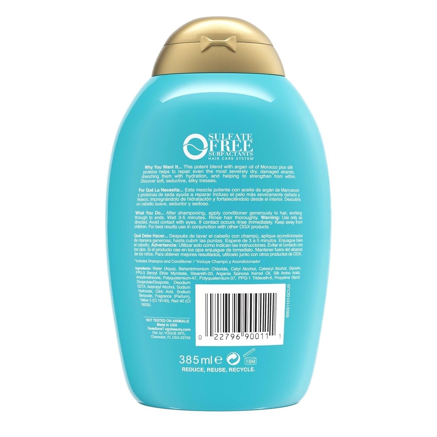 Extra Strength Hydrate & Repair Conditioner with Argan Oil of Morocco for Dry, Damaged Hair, 13 Fl Oz