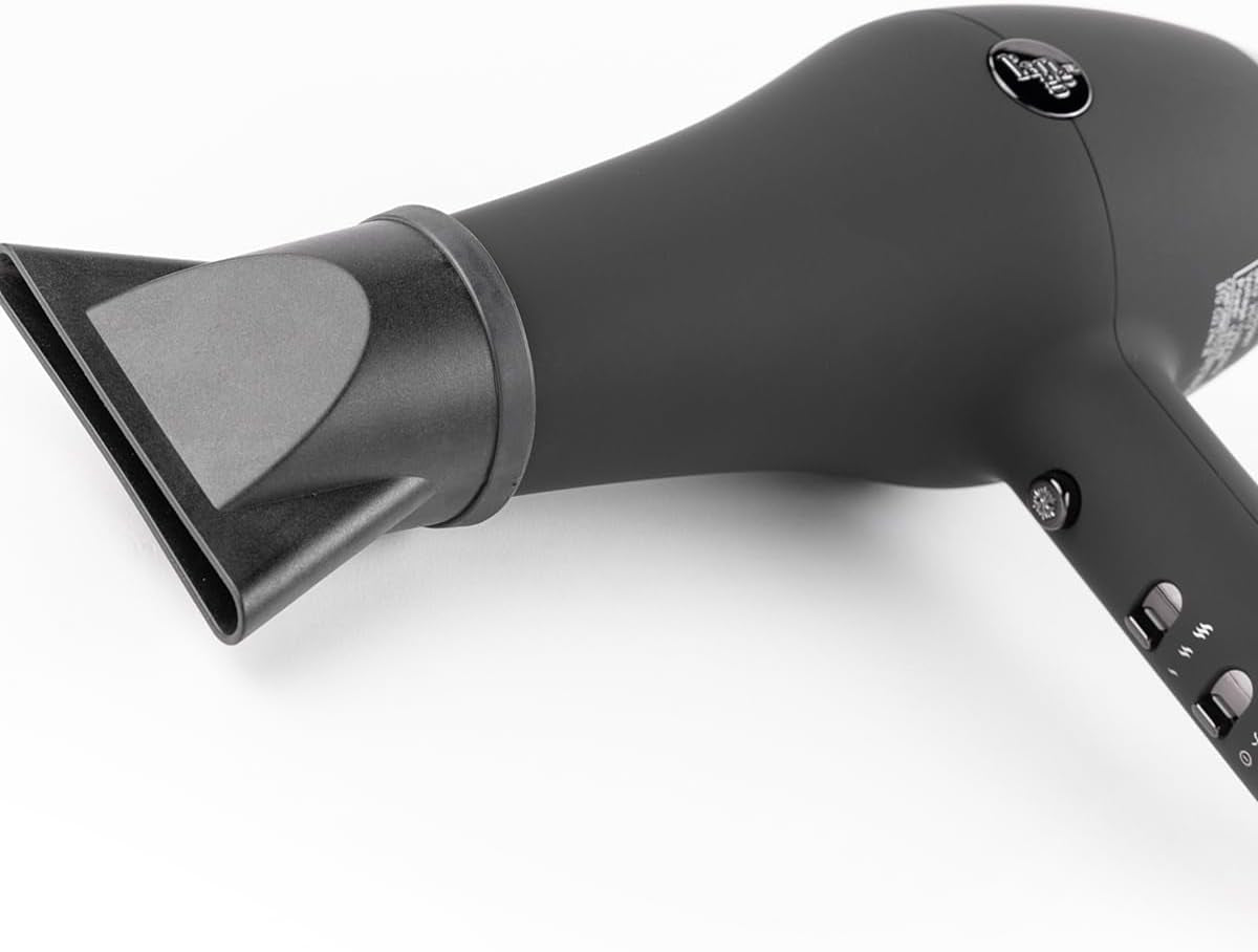 Soleil Professional Hair Dryer | 3 Heat Settings & 2 Airflow Settings | Cool Shot Locks-In Style | Professional Length Cord | Best Lightweight Hair for Smooth Blowouts (Black)