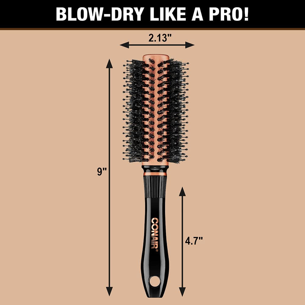 Copper Collection round Hair Dryer Brush - Blow Out Styler for Voluminous Looks