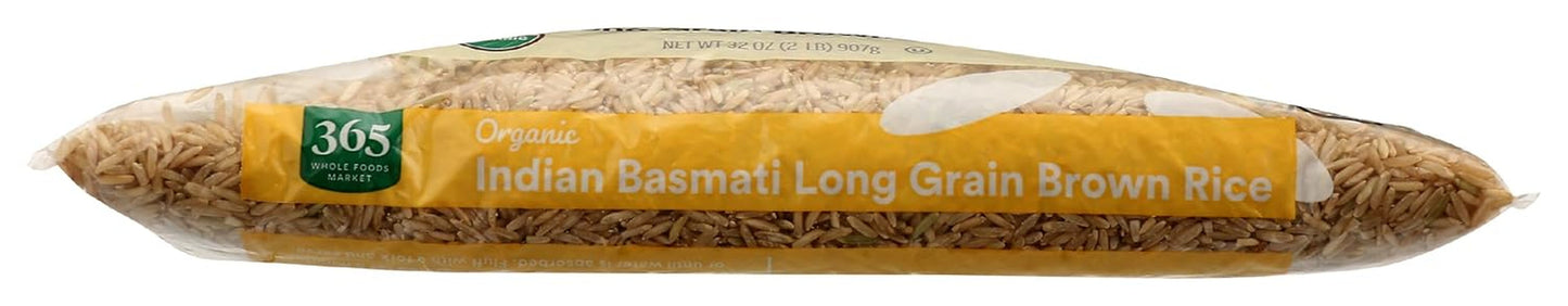 , Rice Indian Basmati Brown Organic, 32 Ounce