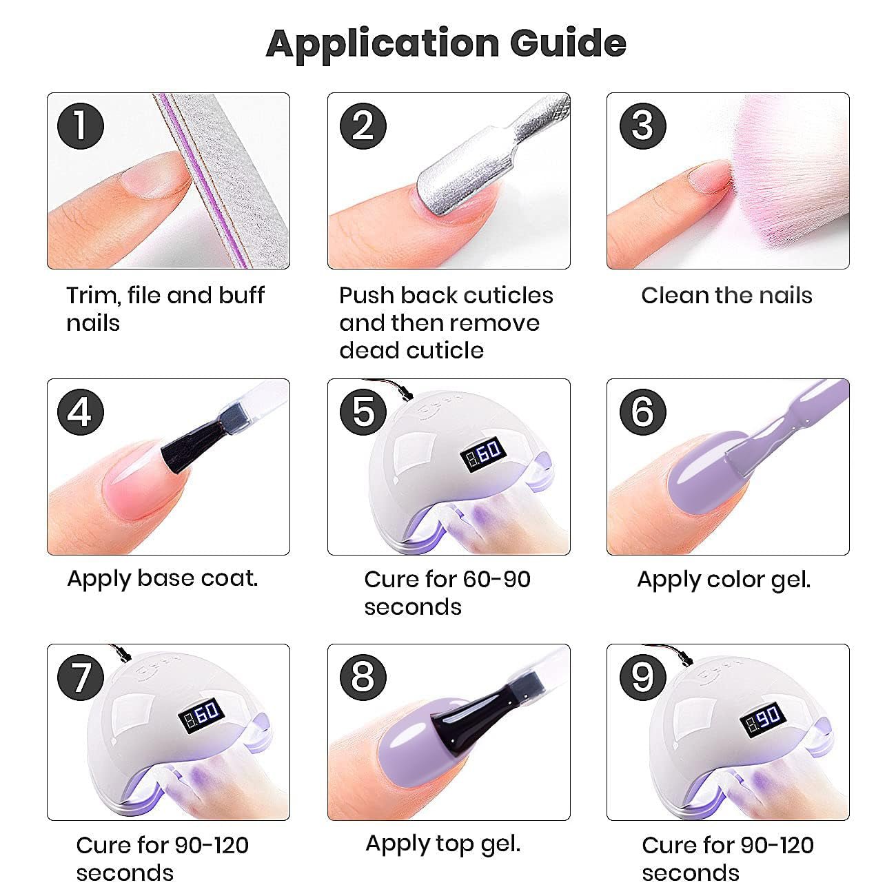 Gel Nail Polish Blue Purple 15Ml Dark Purple Opaque Pastel Gel Polish Milky Bluish Purple 1 Piece Single Bottle Cool Tone Soak off at Home Salon DIY French Manicure Nails Art