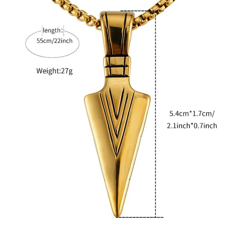 Men'S Fashion Jewelry Black Gold Silver Color Pendant Long Chain Necklaces Mens Necklaces