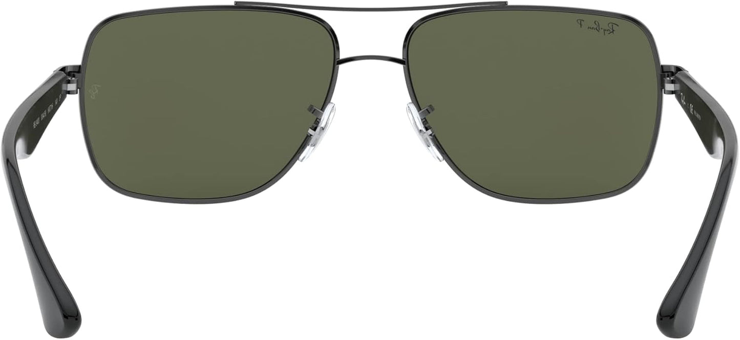 Men'S RB3483 Metal Square Sunglasses