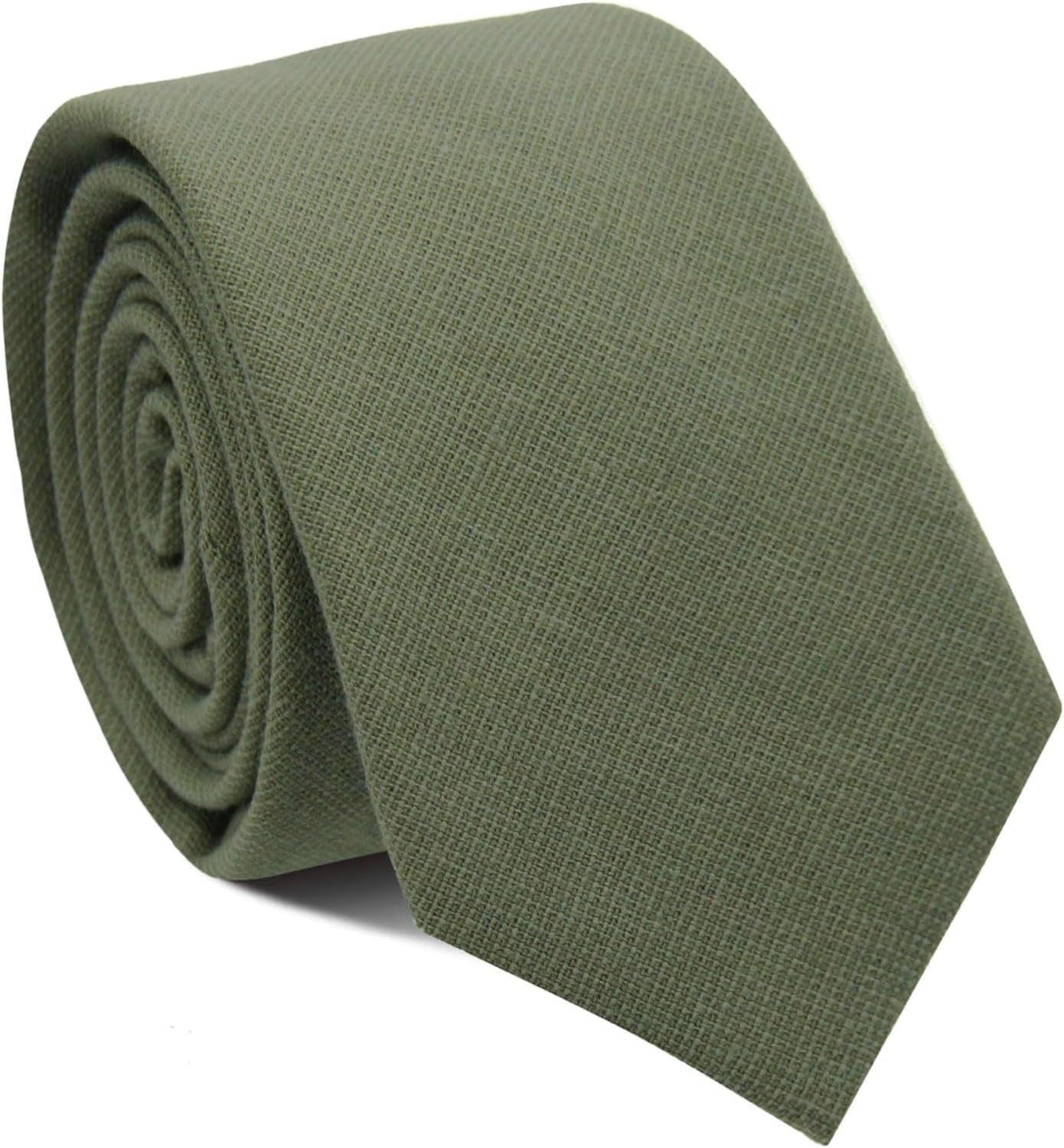 Men'S Skinny Tie Solid Color Neckties 2.56'' Casual Business Ties for Daily Dress, Weddings, Groomsmen Gifts