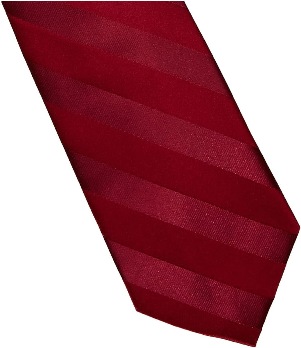 Men'S Solid Woven Formal Stripe Tie Set