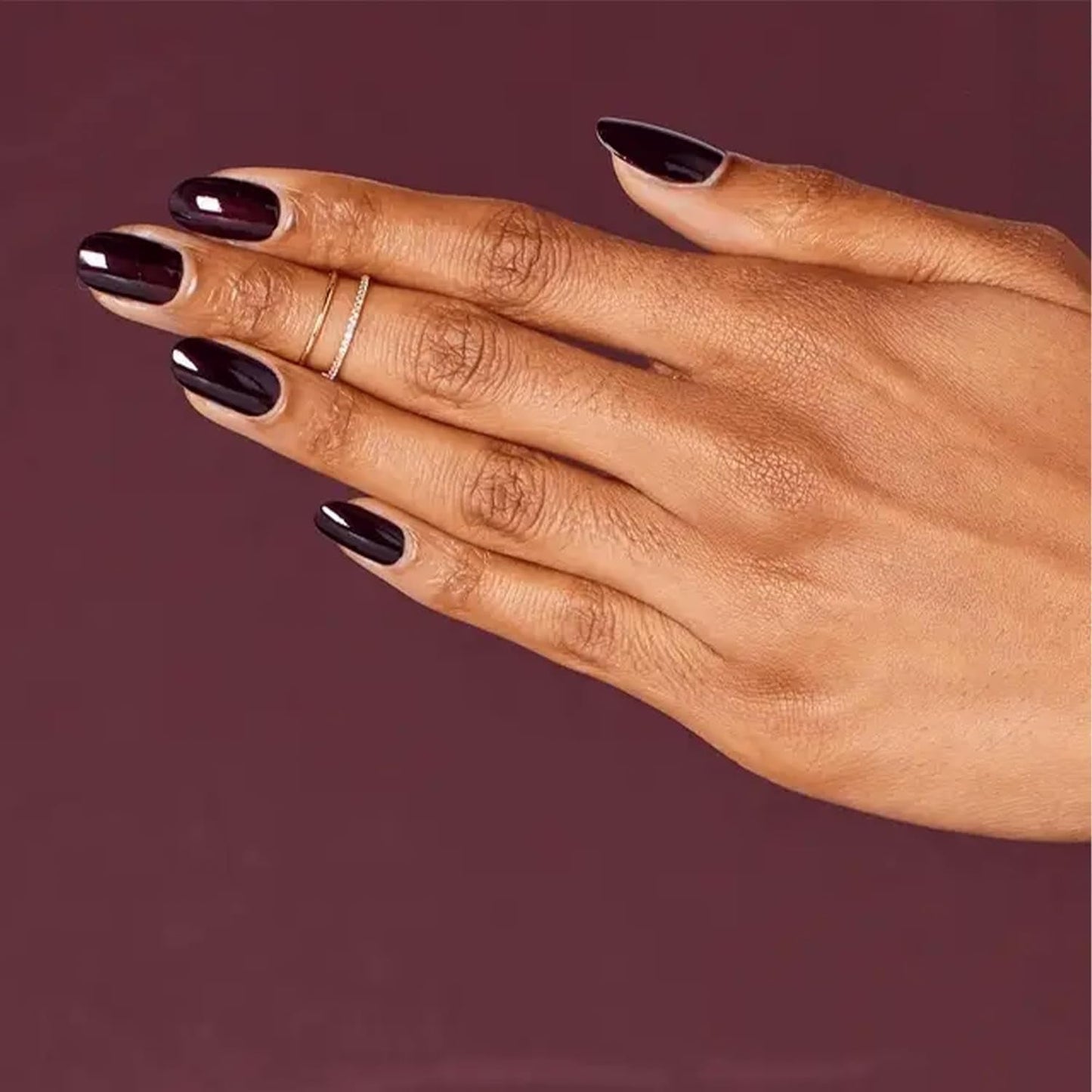 Nail Lacquer, Black Cherry Chutney, Red Nail Polish, 0.5 Fl Oz