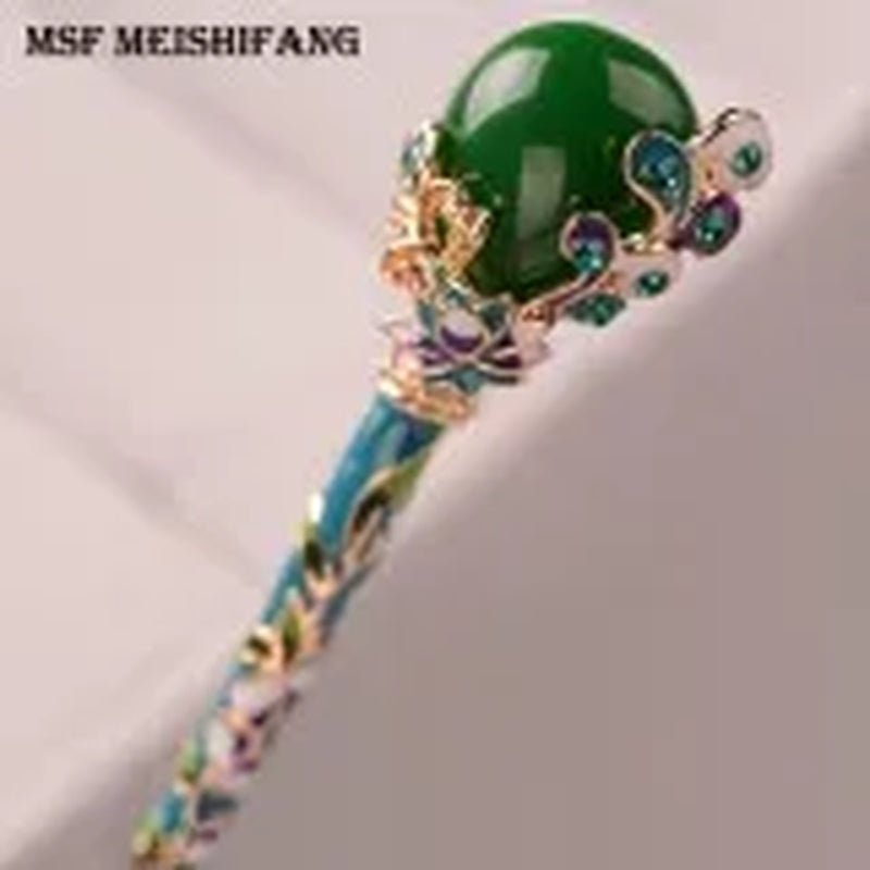 New Diamond Inlaid Female Tassel Hairpin Back Hairpin Suit Brooch Accessory Clip Dual Purpose