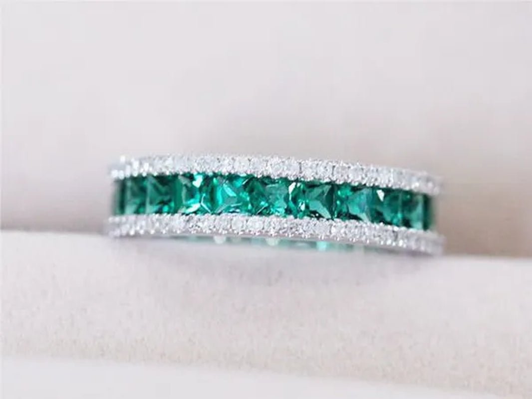 Silver Natural Ruby Gemstones Birthstone Bride Wedding Engagement Strange Ring Size 6 7 8 9 10