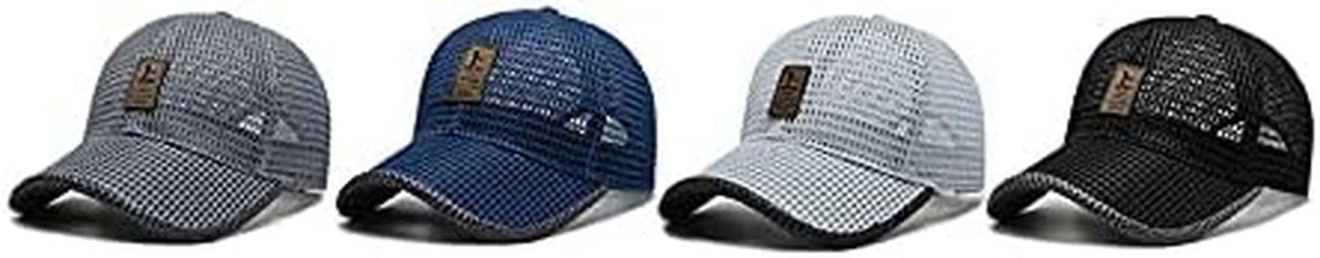Summer Mesh Baseball Cap for Men Women Trucker Mesh Hat Baseball Hats Outdoor Sports Running Hat