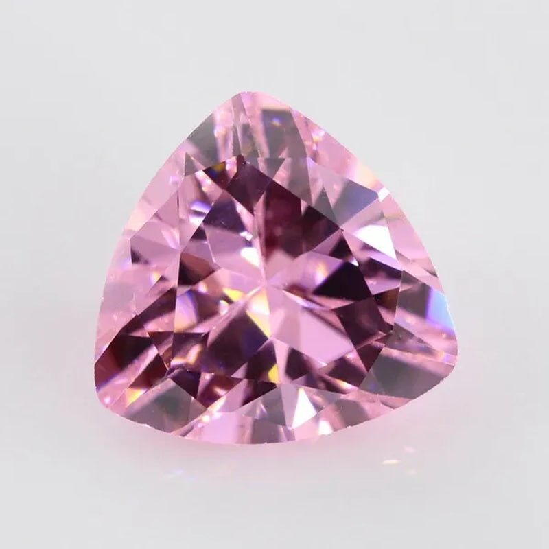 Trilion Triangle Shape Cubic Zirconia Stone Multicolor Brilliant Cut Loose CZ Synthetic Gems Beads for Jewelry AAAAA