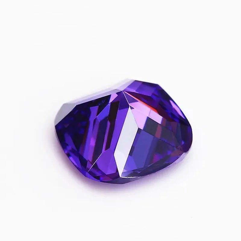Unheated 7.20 Cts Natural Gemstone Violet Sapphire 10X10Mm Square Cut Gem Sri-Lanka VVS