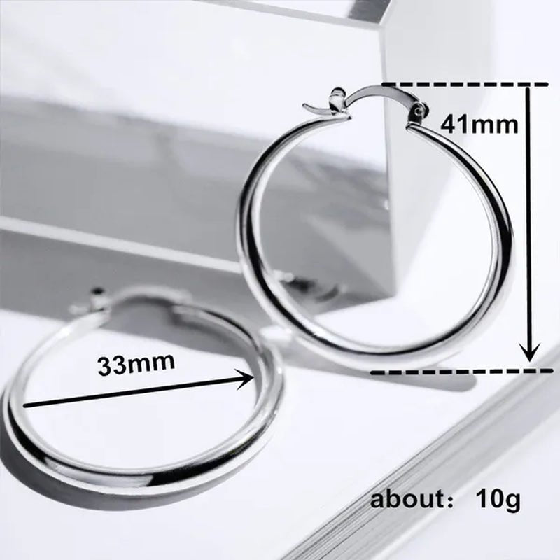 Women's Fashion 18K Gold Earrings Hoop Earrings For Women Jewelry Party Wedding Engagement Christmas Jewelry Gifts