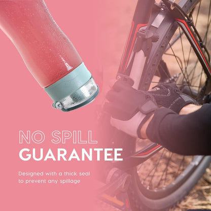 2 Pack BPA Free Sports Water Bottles for School Gym Bicycle Car - Leak Proof Sports Waterbottles - See through Reusable Clear Water Bottle Botella De Agua Made of Tritan Plastic Water Bottle