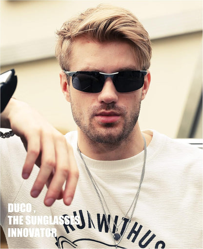 Mens Sports Polarized Sunglasses UV Protection Sunglasses for Men 8177S