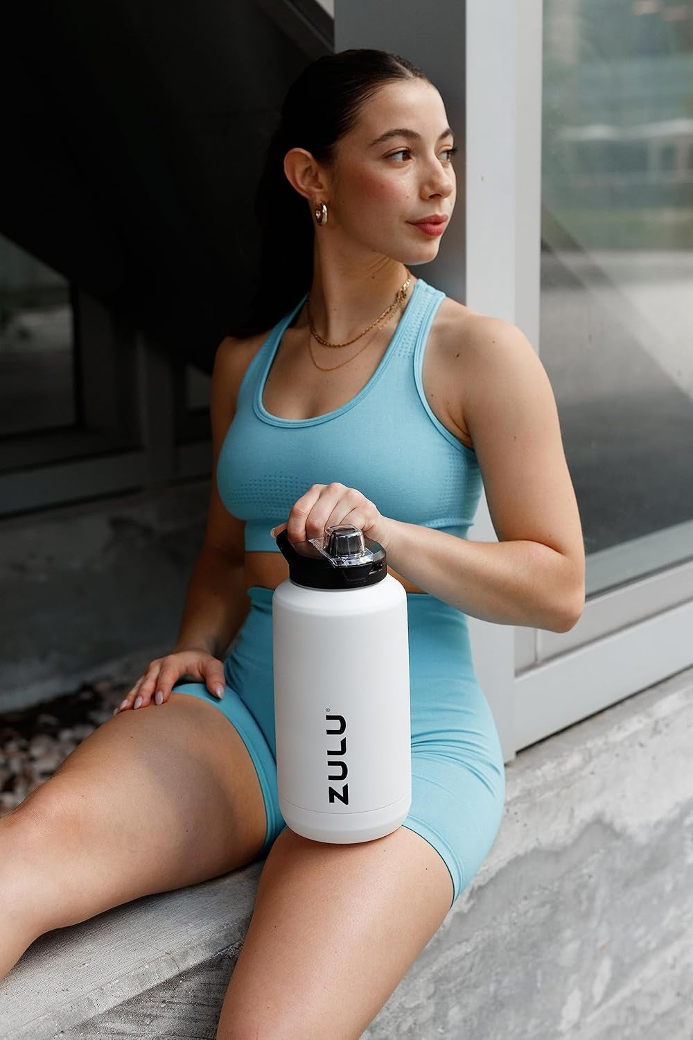 Goals Vacuum Insulated Large Capacity Stainless Steel Water Bottle | Reusable Jug Thermoses with Carry Handle | Leak-Proof Lid | Perfect for Travel, Workout, Gym, Hiking, Camping | 64Oz, 101Oz - WORLD TIME VISITS