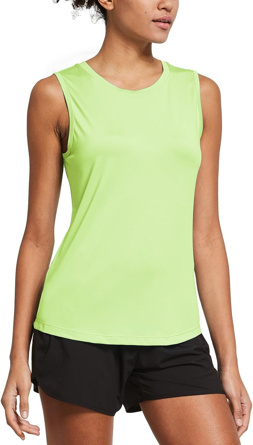 Workout Tank Tops for Women Sleeveless Running Loose Fit Yoga Tops Active Shirts Pickleball Sports Gym Exercise - WORLD TIME VISITS