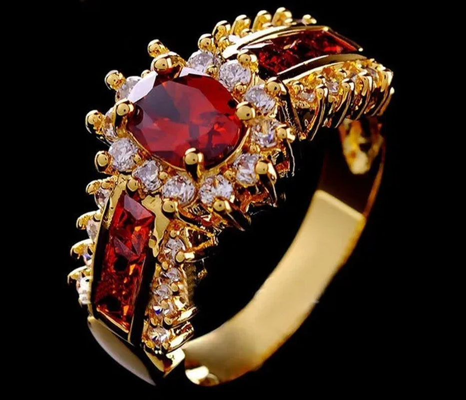 Jewelry Women Men's Blue Crystal Cubic Zirconia Engagement Wedding Rings Sz 7 8 9 10 11