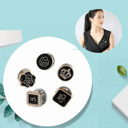 100/30/10Pcs Cute Practical Anti-Glare Brooch Dress Neckline Pearl Pin Clothes Fixed Brooch Women Girl Fashion Jewelry Accessories