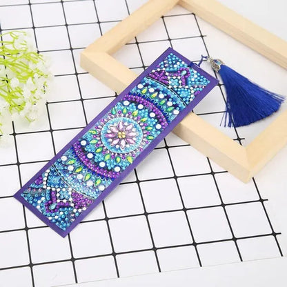 5D Diamond Bookmark Kits DIY Special Shaped Painting Bookmark with Tassel Craft Supplies