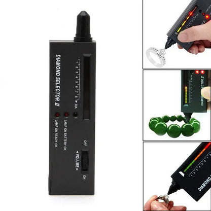 Professional Diamond Tester LED Diamond Indicator Gemstone Jewelry Gems Selector Diamond Tester Pen Tool