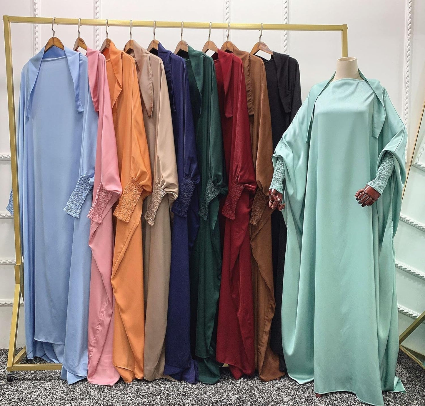 Women Muslim Dress Ramadan One Piece Prayer Garment Hijab Hooded Abaya Dubai Islam Robe African Turkey Caftan