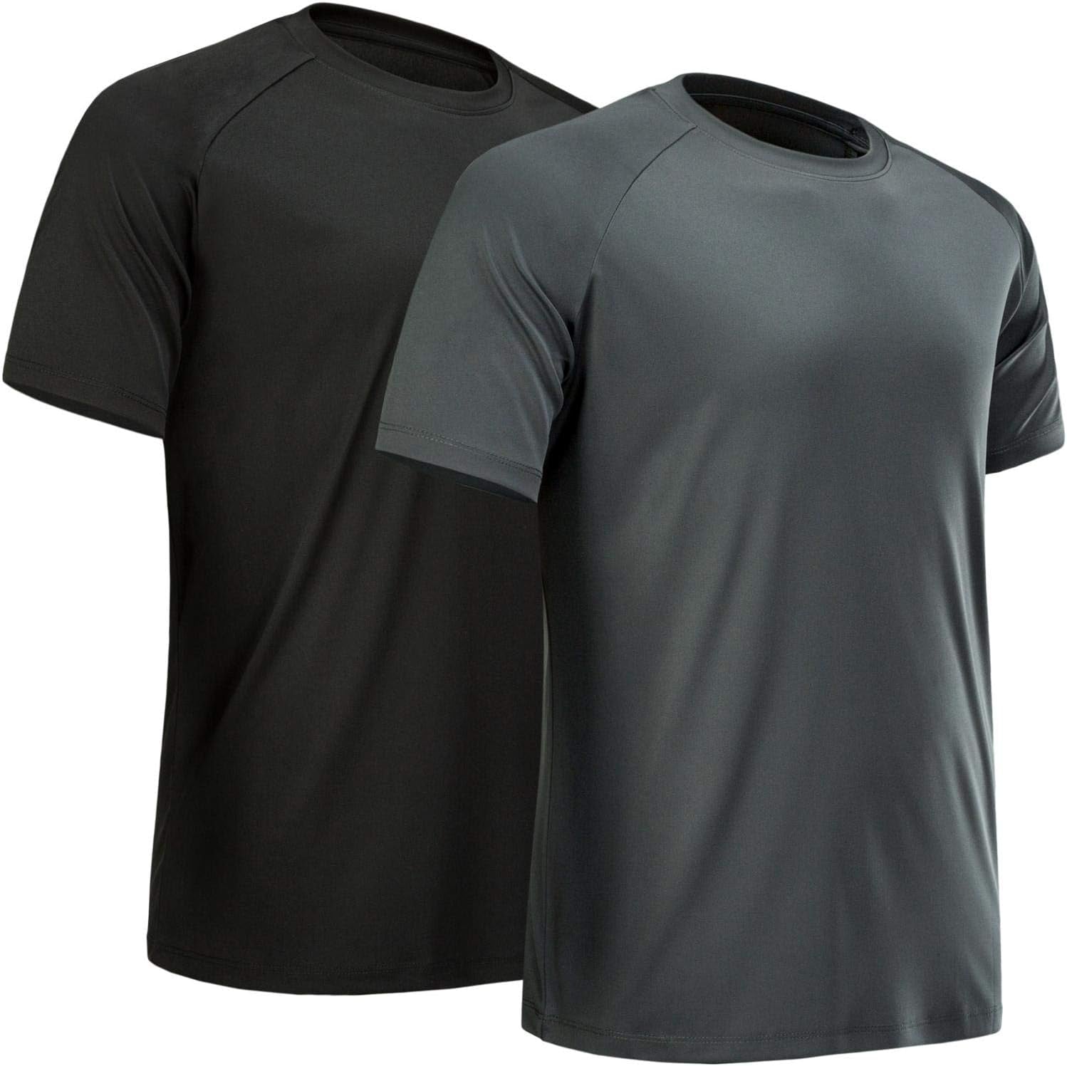 Workout Shirts for Men Short Sleeve Quick Dry Athletic Gym Active T Shirt Moisture Wicking - WORLD TIME VISITS