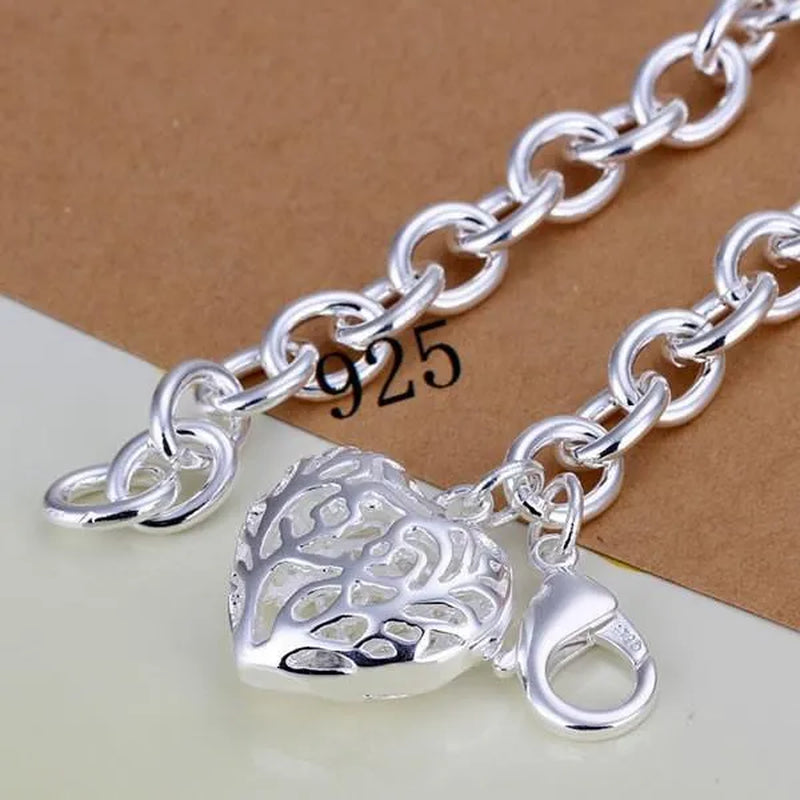 Fashion Jewelry Heart-Shape Chain Bracelets for Women