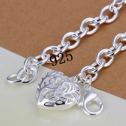 Fashion Jewelry Heart-Shape Chain Bracelets for Women