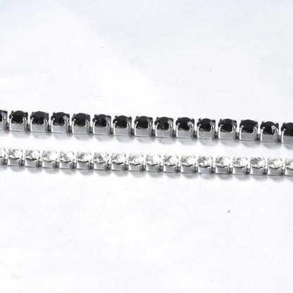 Stainless Steel Bracelets Fashion Gold Silver Color Trendy Women Bracelets Brief Grade Quality Zircon Tennis Chain Bracelets