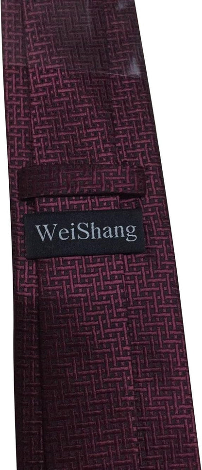 Lot 6 PCS Classic Men'S Silk Tie Necktie Woven JACQUARD Neck Ties