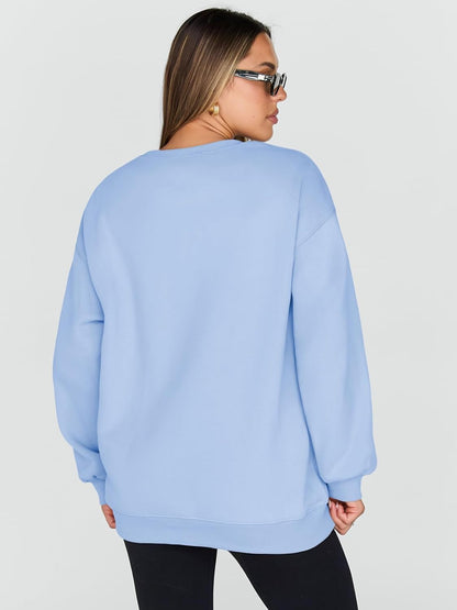 Sweatshirts for Women Hoodies Oversized Crewneck Tops Sweaters Comfy Fall Winter Outfits Clothes 2025 Fashion