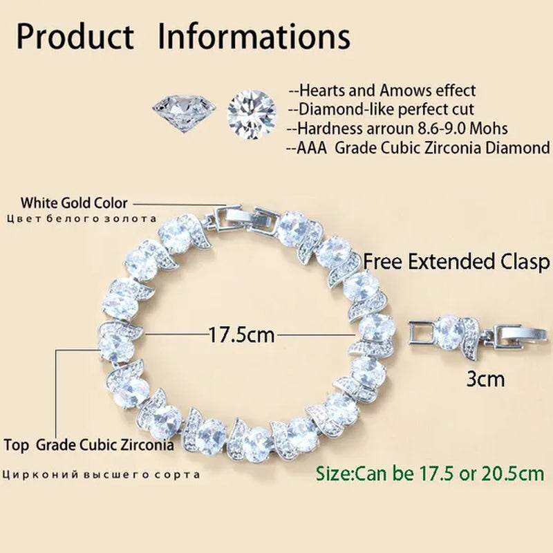 925 Silver Bracelet Multi-Color Zircon Bracelet Health Fashion Jewelry for Women 12 Colors Gemstone