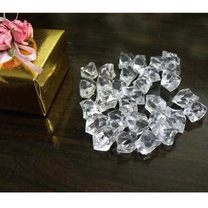 500Pcs Clear Mini Acrylic Ice Crystals Wedding Table Scatters Decorations Xmas