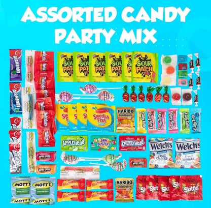 Bulk Candy Box Variety Pack - 60+ Pcs Candy Gift Basket Individually Wrapped Bouquet for Mothers Day - Pinata Stuffers, Birthday, Movie Snack for Kids