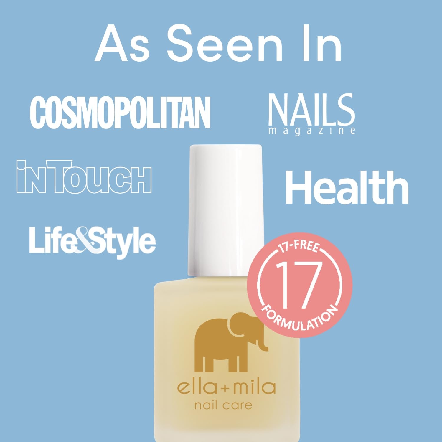 "All about the Base - Coat Nail Polish - Long-Lasting Ridge Filler Base Coat - Nail Care That Helps Smooth & Fill Natural Nails (0.45 Fl Oz) - WORLD TIME VISITS
