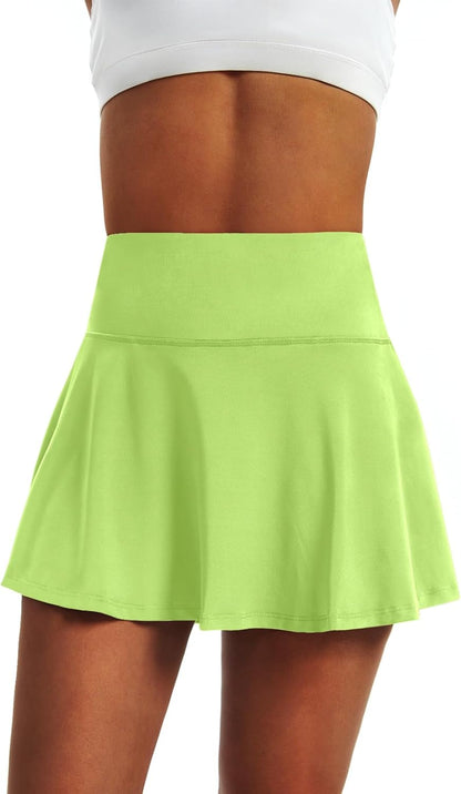 Women'S High Waist Pleated Tennis Skirt with 4 Pockets Lightweight Athletic Golf Skorts Skirts for Running Workout