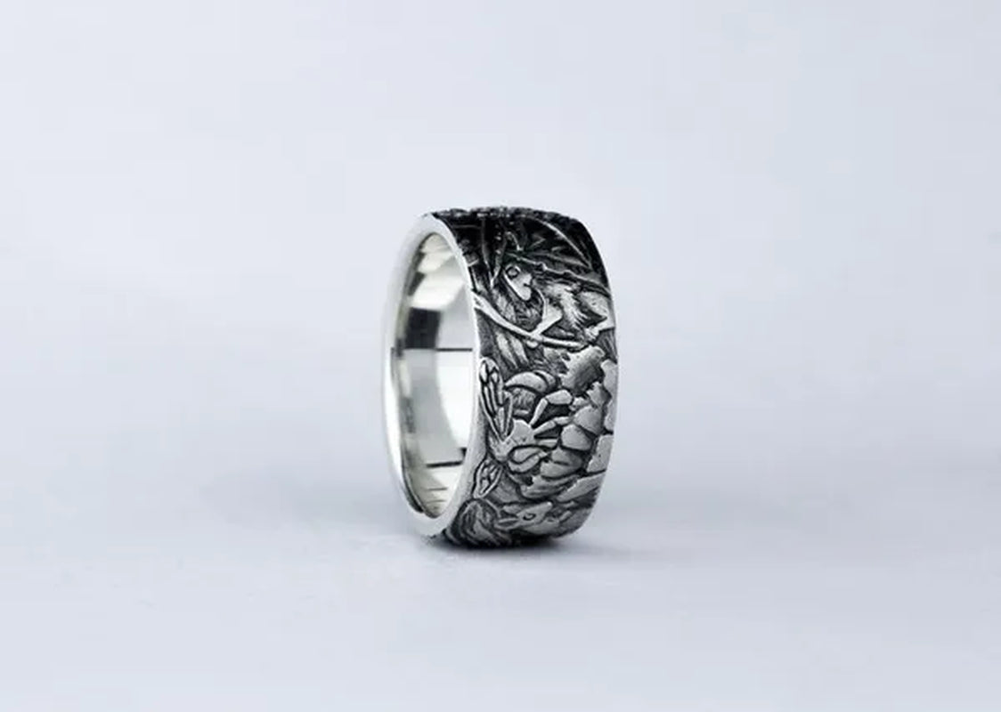 Exquisite 925 Sterling Silver Cat Ring Women Men Party Fine Jewelry