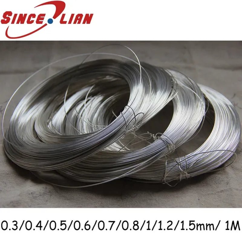 0.3 - 1.5Mm 925 Sterling Silver Wire Metal Thread Silver String Silver Line for Necklace Bracelet Earring Wire DIY 1 Meter - WORLD TIME VISITS