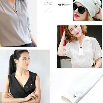 100/30/10Pcs Cute Practical Anti-Glare Brooch Dress Neckline Pearl Pin Clothes Fixed Brooch Women Girl Fashion Jewelry Accessories