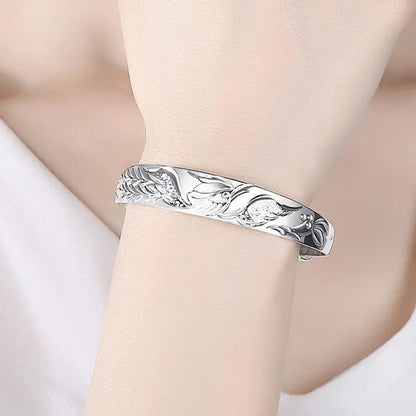 Fashion 925 Silver Noble Phoenix Bracelets Bangles for Women Gifts Classic Party Wedding Jewelry Gifts