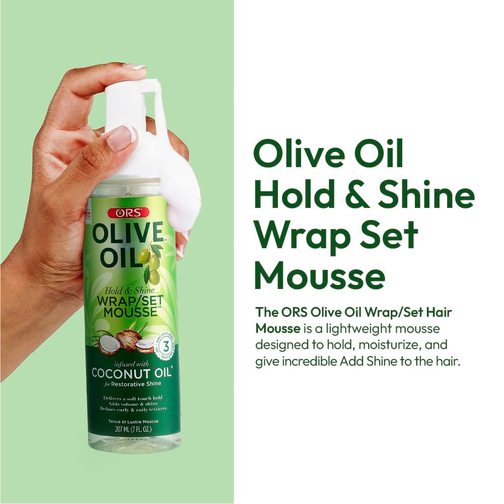 Olive Oil Hold & Shine Wrap/Set Mousse